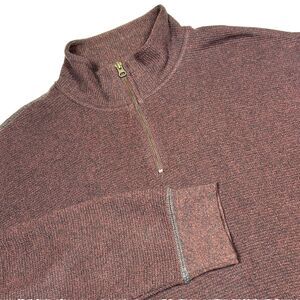 Red Head Pullover 1/4 Zip Shirt Size XL Maroon Long Sleeve Mock Neck Bass Pro